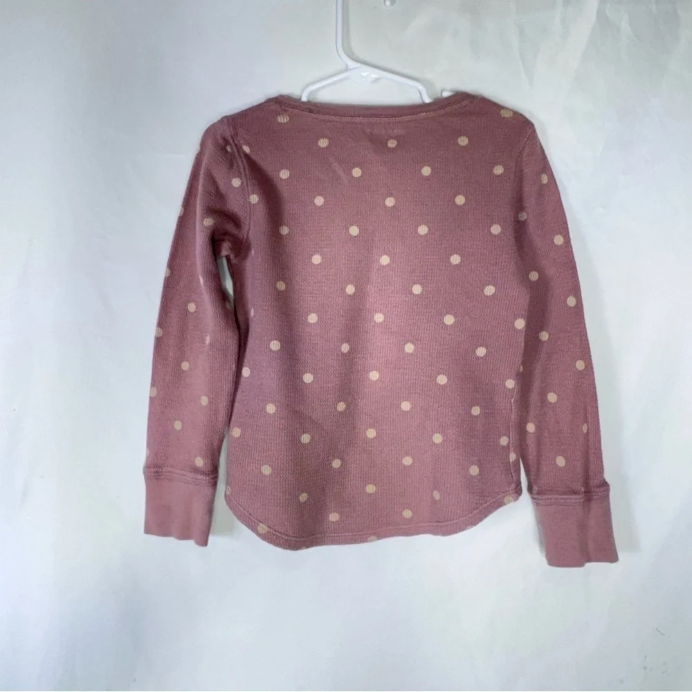 Old Navy Girl’s Polka Dot Long Sleeve Thermal Top